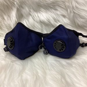 Navy Blue Admiral-M-Adjustable Cotton Face Masks, NEW, Set of 2